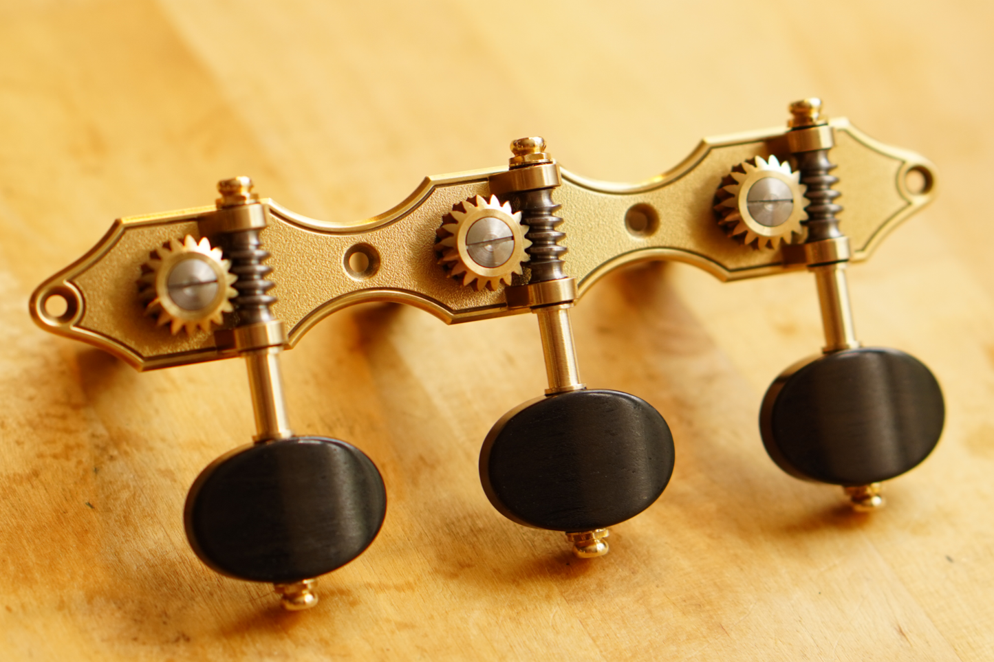 In Stock: Landstorfer Plate, Texture Finish, Ebony Buttons, Black Rollers