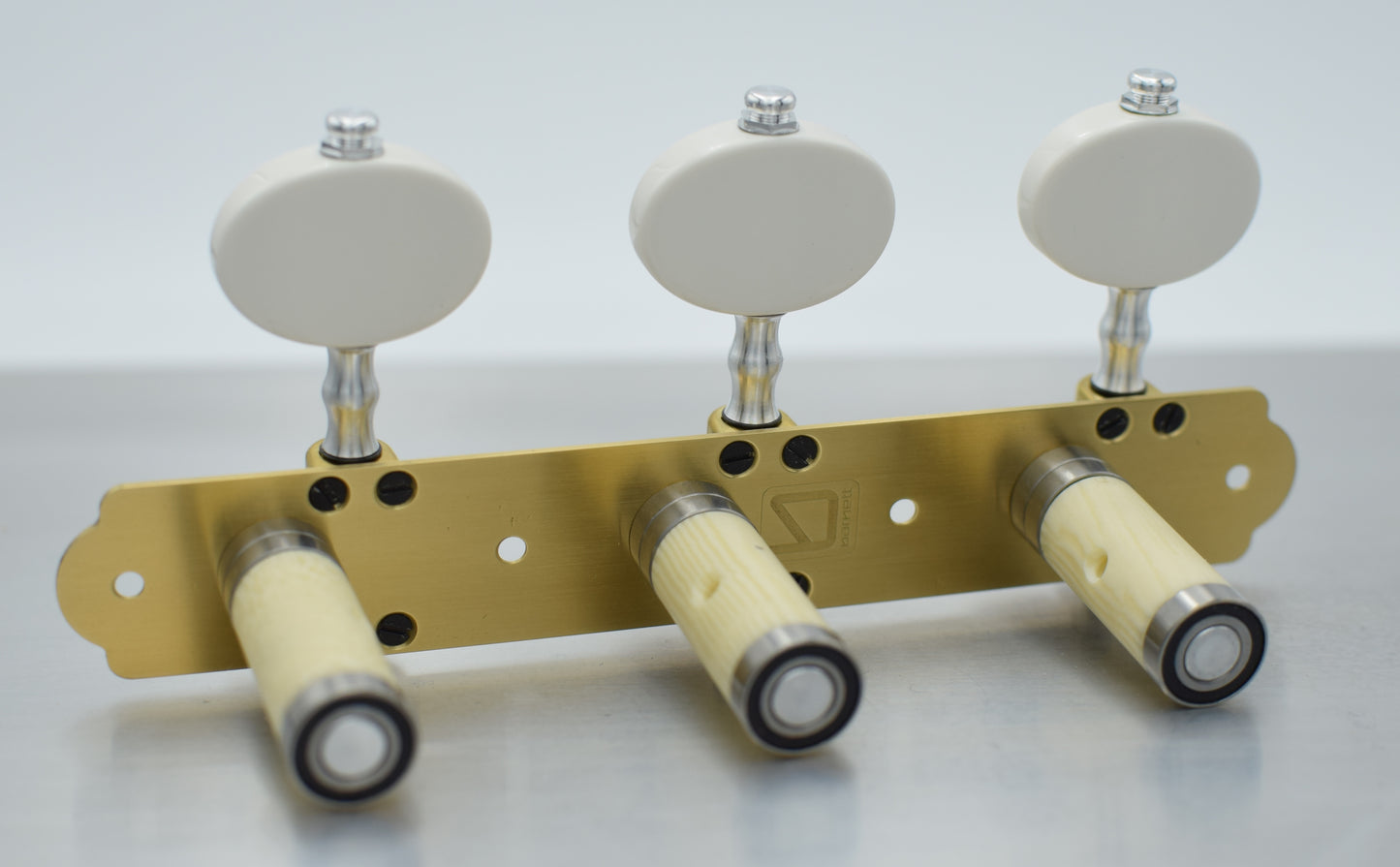 B-Ware: Trinity Brass, Minimalist, White Marble Buttons, Ivoroid Rollers