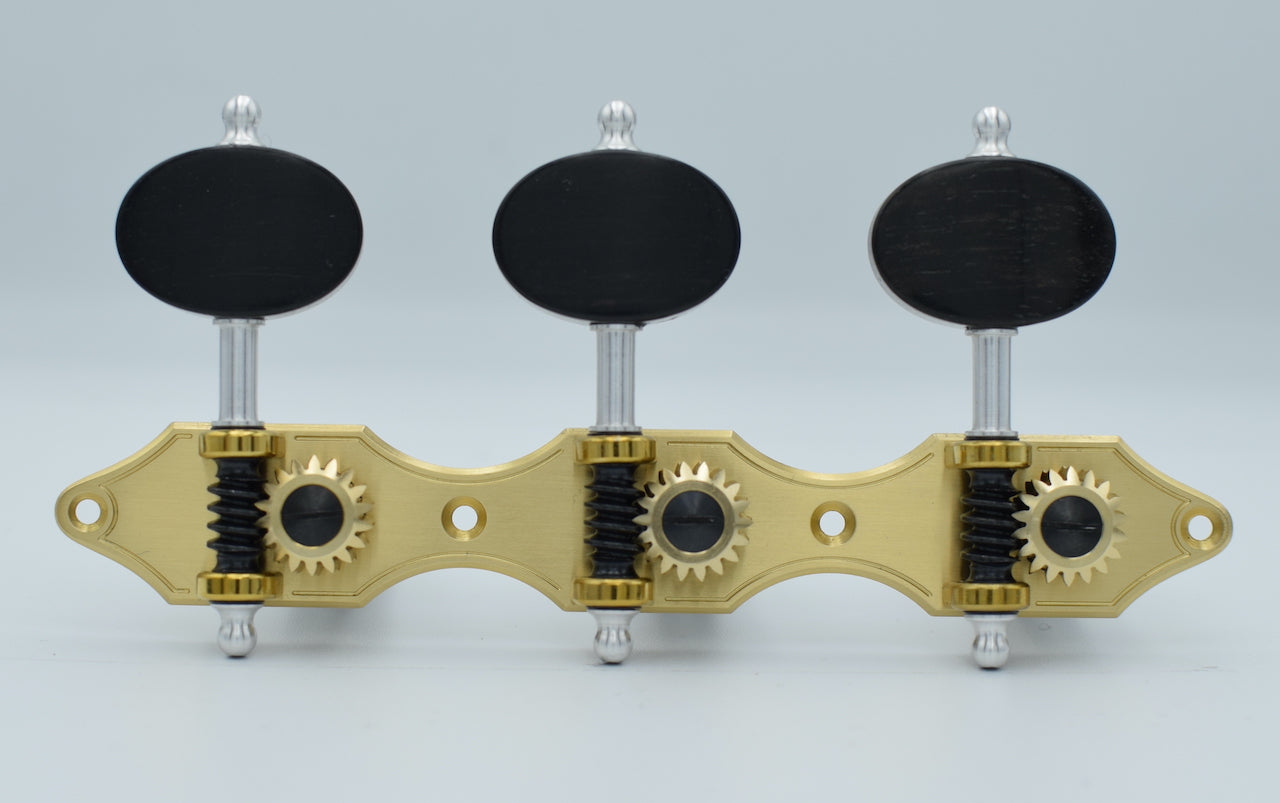 B-Ware: Landstorfer Brass, Ebony Buttons, Black Rollers
