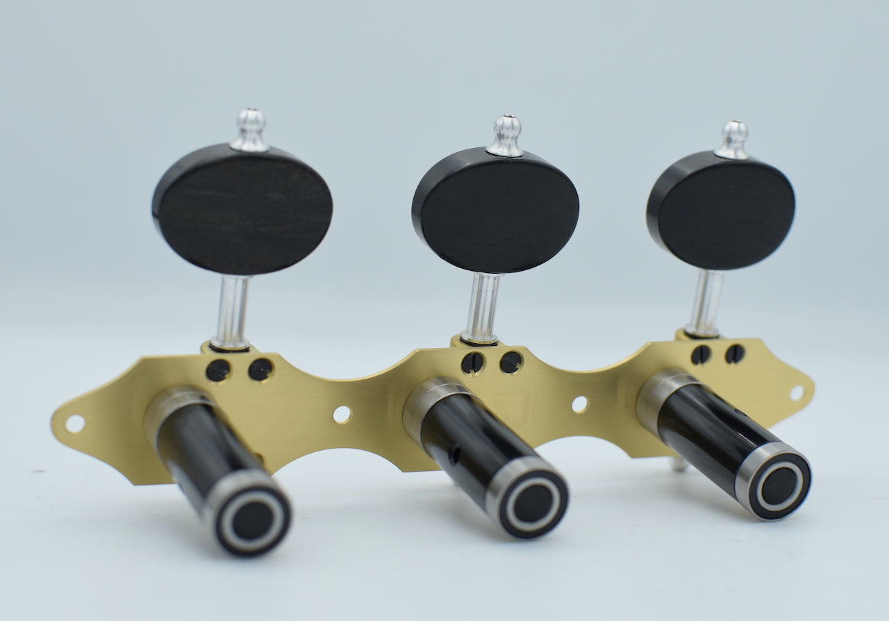 B-Ware: Landstorfer Brass, Ebony Buttons, Black Rollers