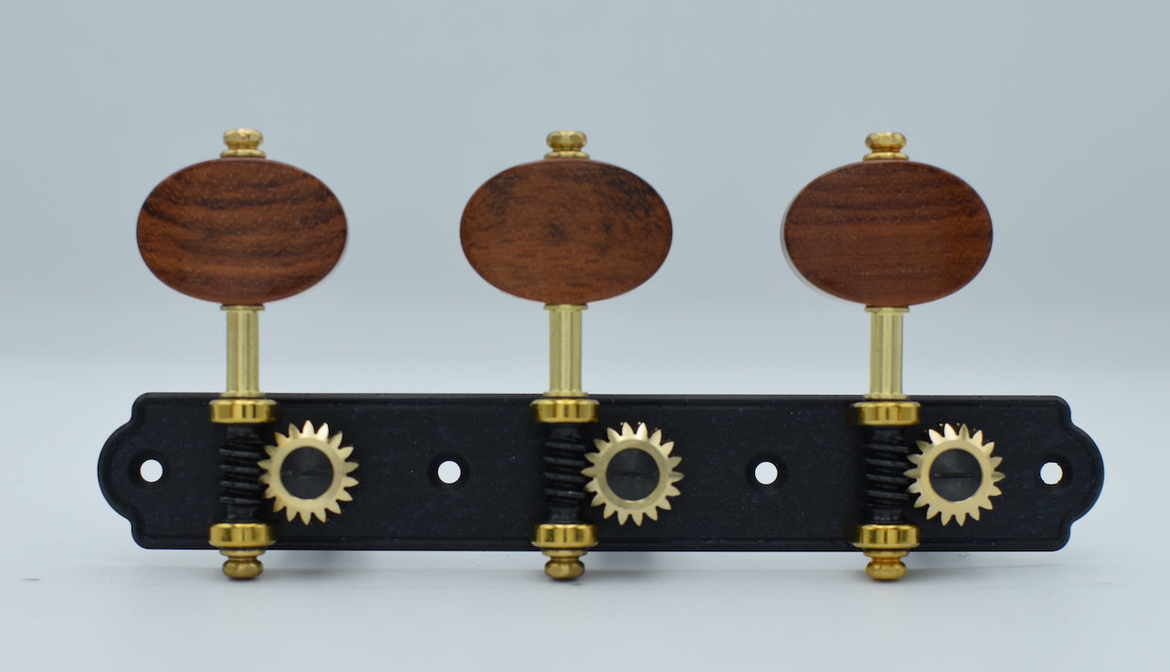 B-Ware: Trinity Black, Snakewood Buttons, Black Rollers