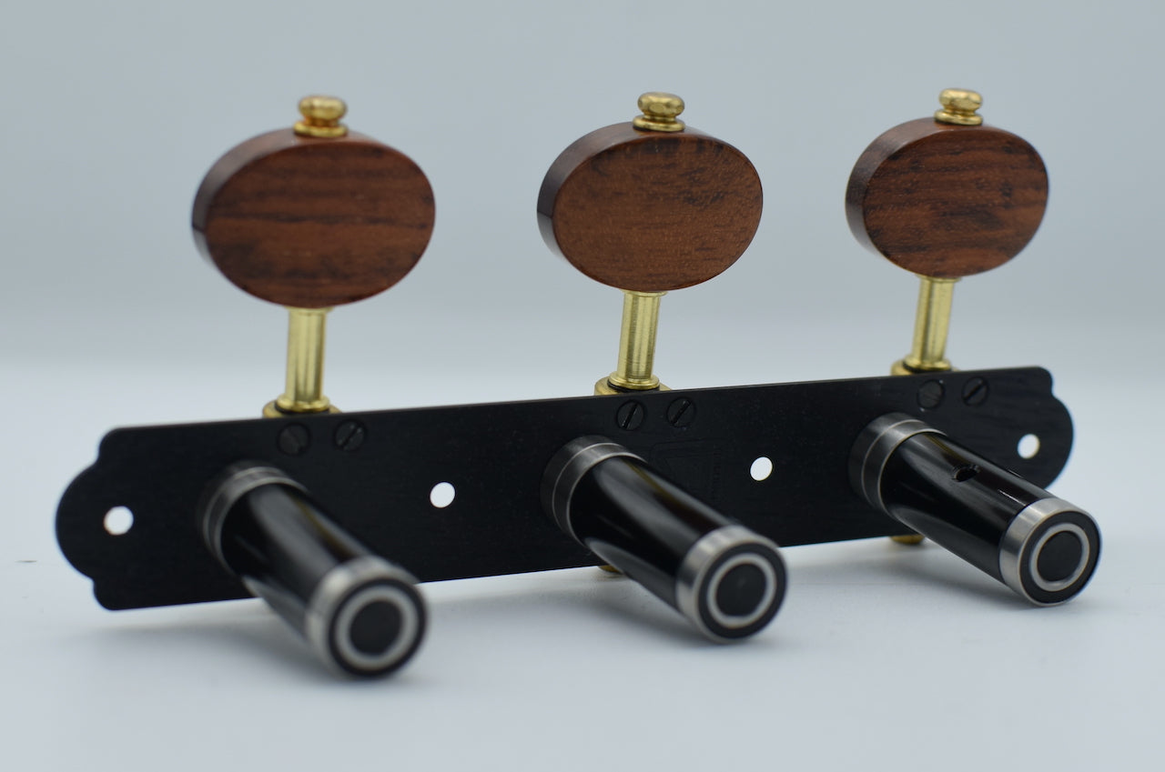 B-Ware: Trinity Black, Snakewood Buttons, Black Rollers