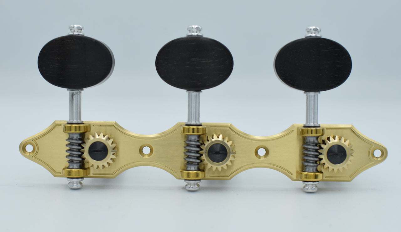 B-Ware: Landstorfer Brass, Ebony Buttons, Black Rollers