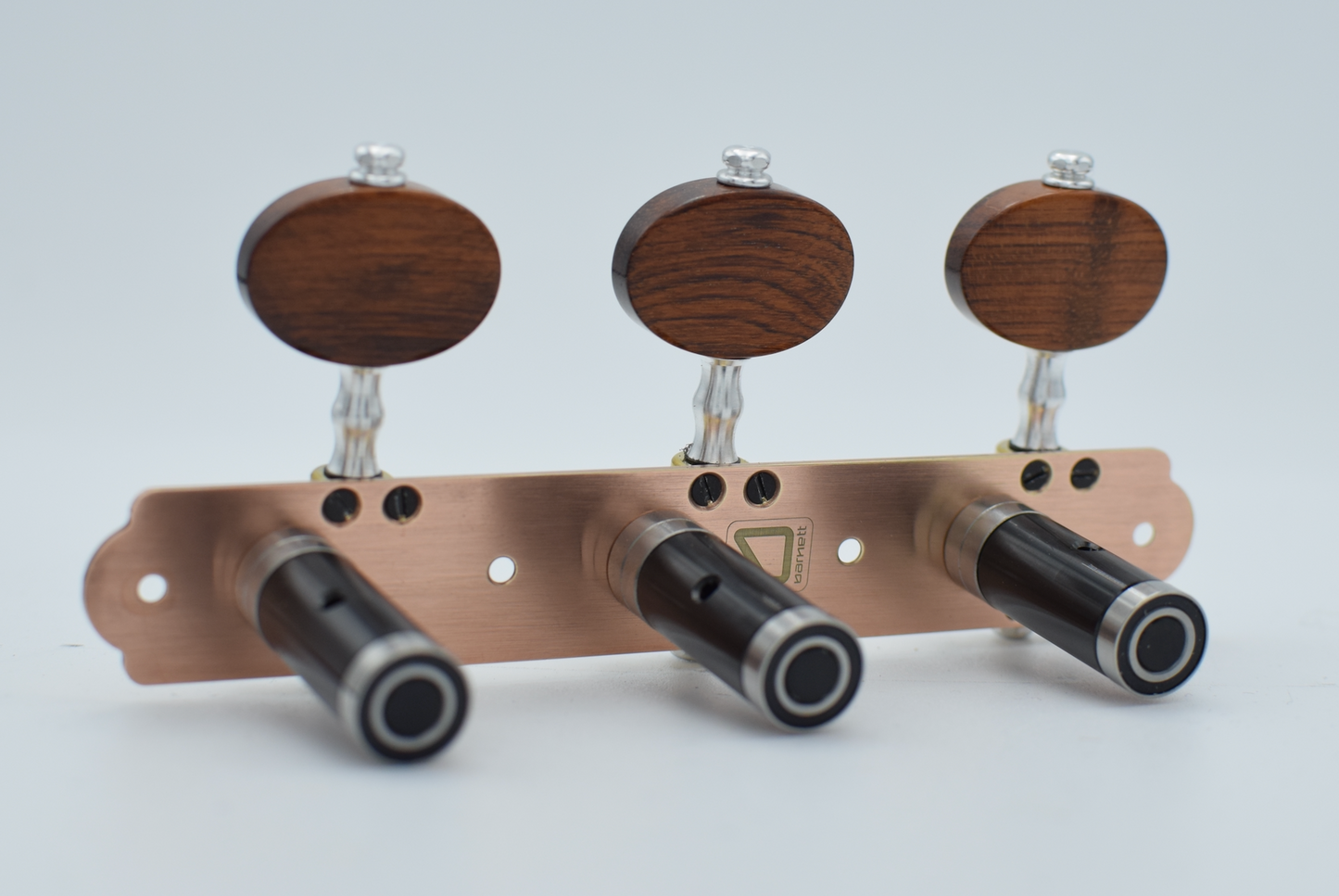 B-Ware: Trinity Brass, Vintage Copper Plated, Engraved, Snakewood Buttons, Black Rollers