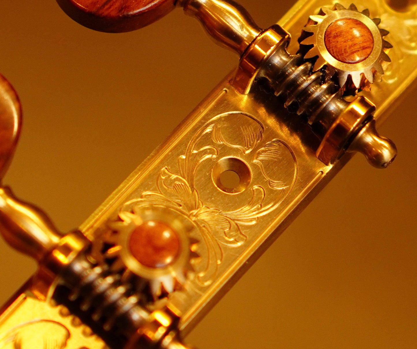 In Stock: Trinity Plate, Hand Engraving, Snakewood Buttons, Ivoroid Rollers