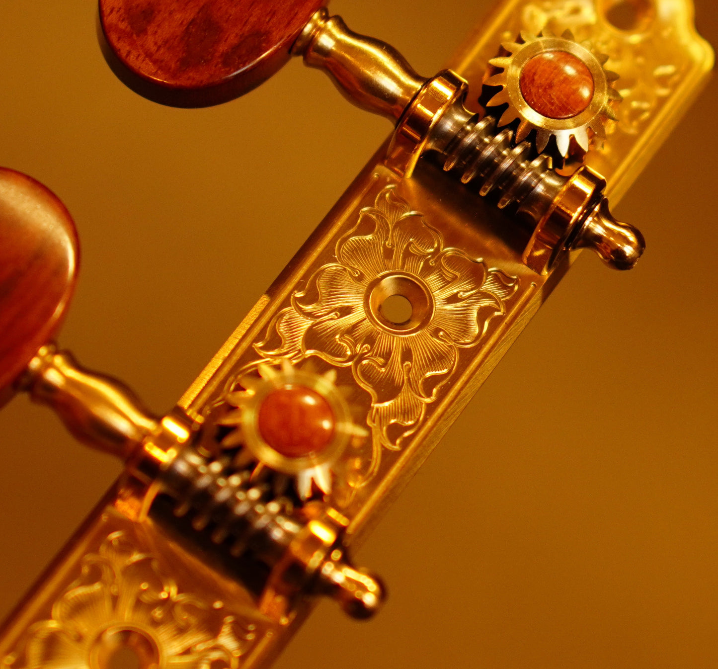 In Stock: Trinity Plate, Hand Engraving, Snakewood Buttons, Ivoroid Rollers