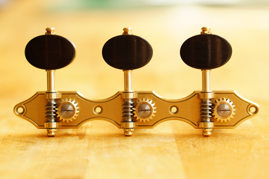 In Stock: Landstorfer Plate, Texture Finish, Ebony Buttons, Black Rollers