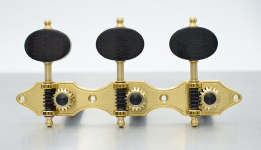B-Ware: Landsorfer, Brass, Ebony Buttons, Black Rollers