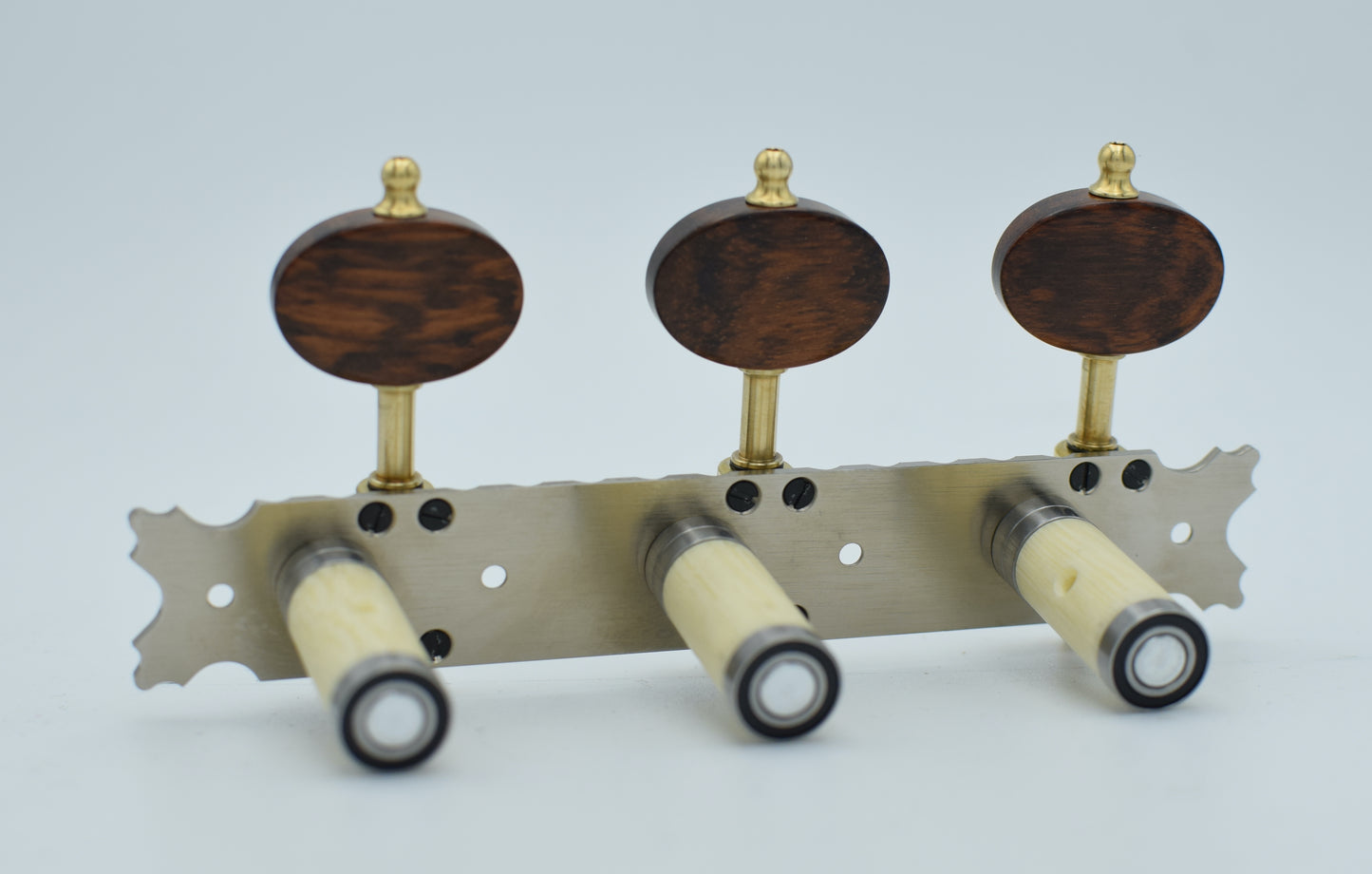 B-Ware: Simplicio Brass, Nickel Plated, Snakewood Buttons, Ivoroid Rollers